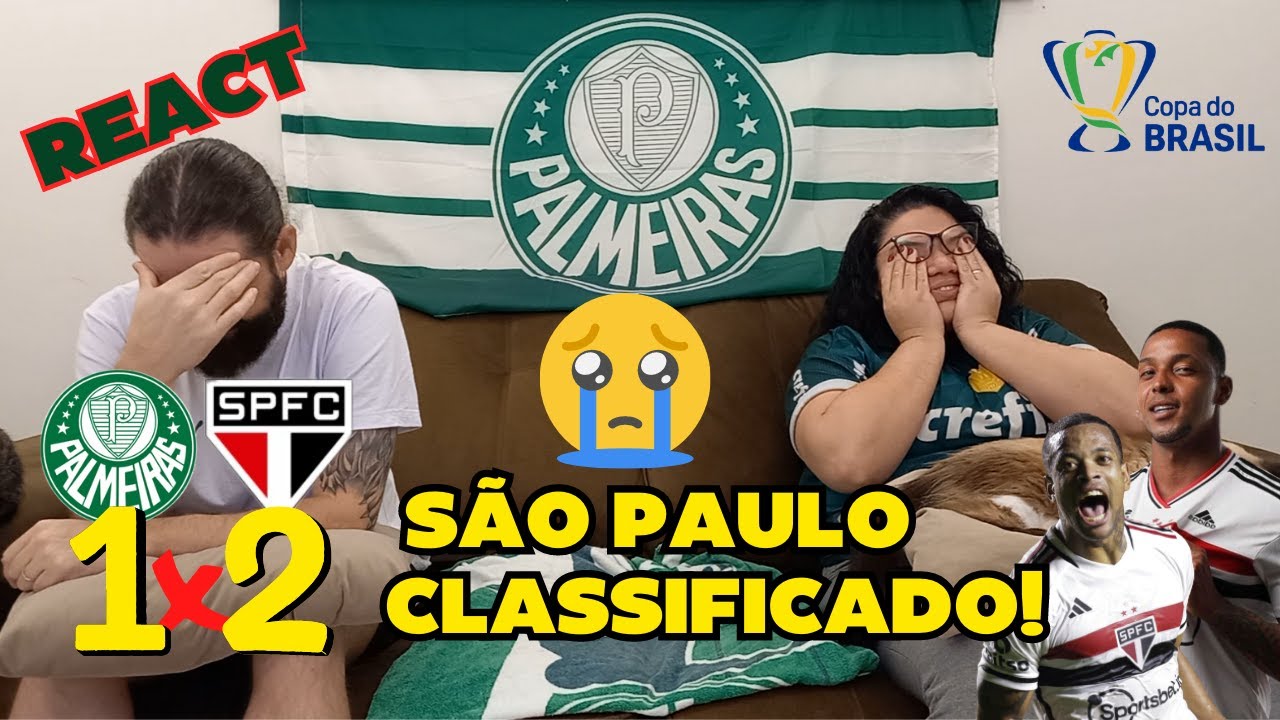 REACT - PALMEIRAS 1x2 SÃO PAULO - COPA DO BRASIL - TRICOLOR VENCE VERDÃO E ESTA NAS SEMIFINAIS 😌