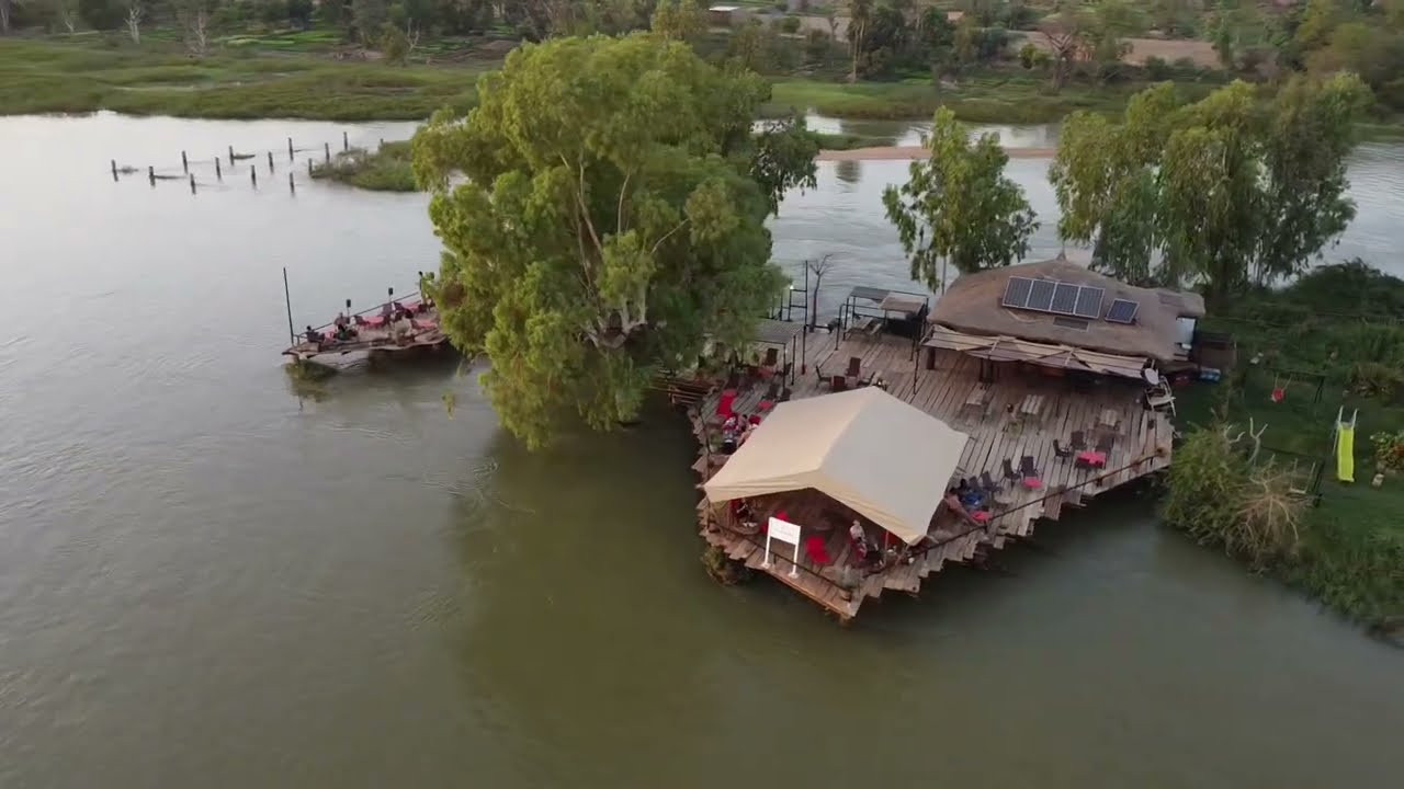 🇮🇳 AFRICA - NIGER - Niamey - Survol de "Cap Banga" en drone 4k