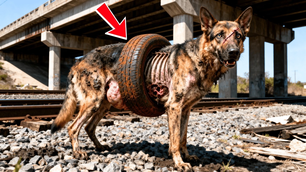 A Dog Lived Trapped Inside a Tire for Years—What Happened After Rescue Broke Everyone
