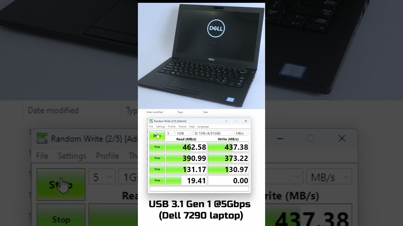 Kingston XS1000 external SSD vs USB 2.0, 3.0, 3.1 Gen 1/Gen 2 + Windows 98SE boot test