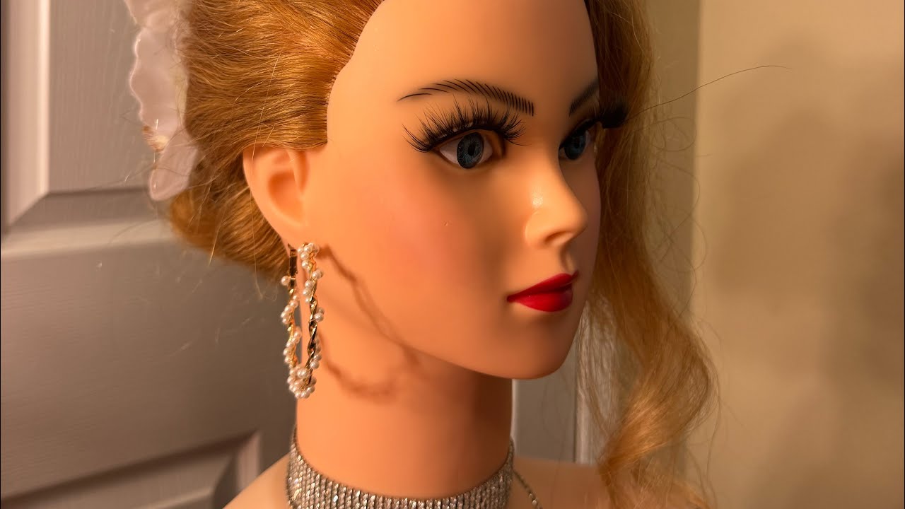 Glam Summer Updo | ASMR | Hairstyling - Perfectionist - Hair Fixing, Finishing Touches W/ Whispering