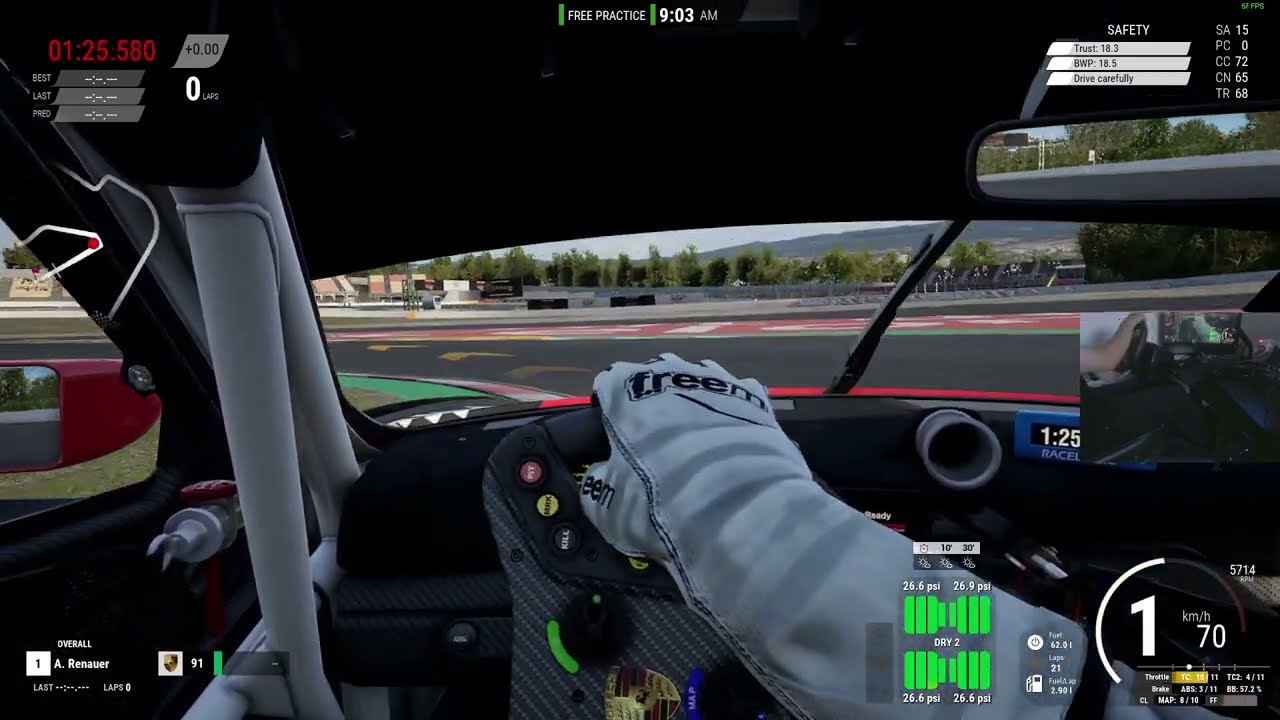Assetto Corsa Competizione testing
