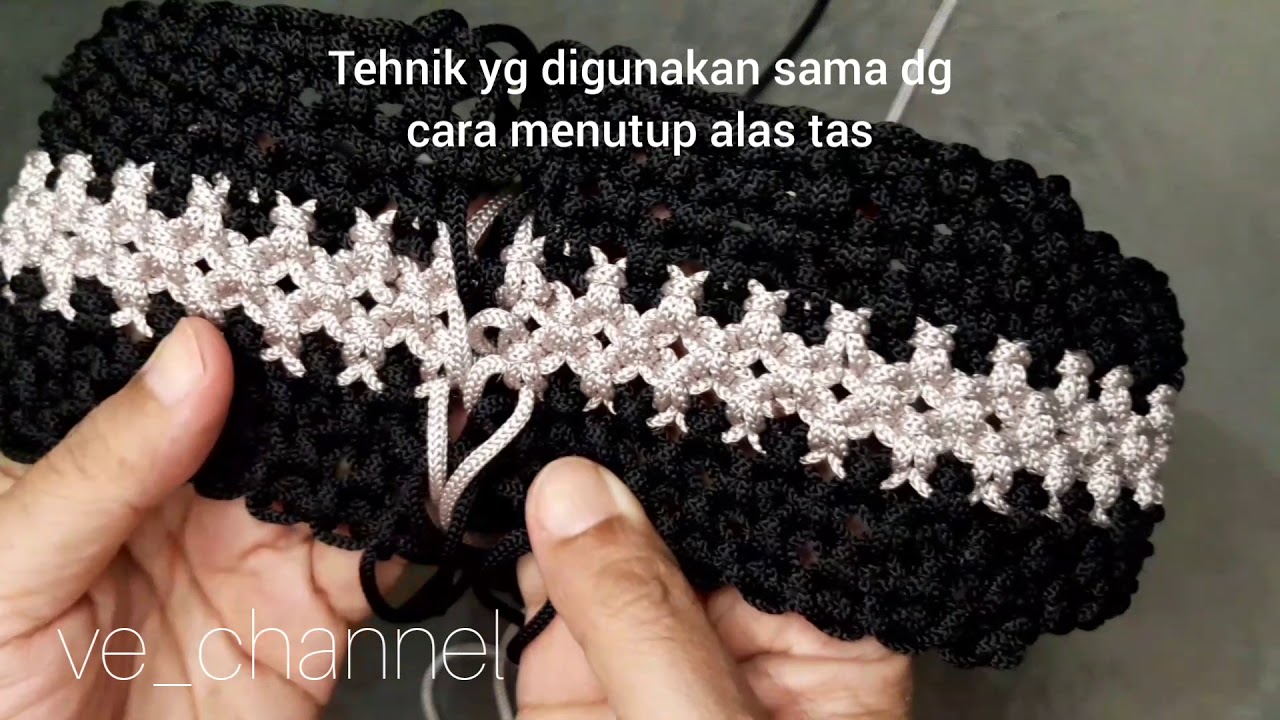 Mini Circle macrame Bag part 2 (base knot)