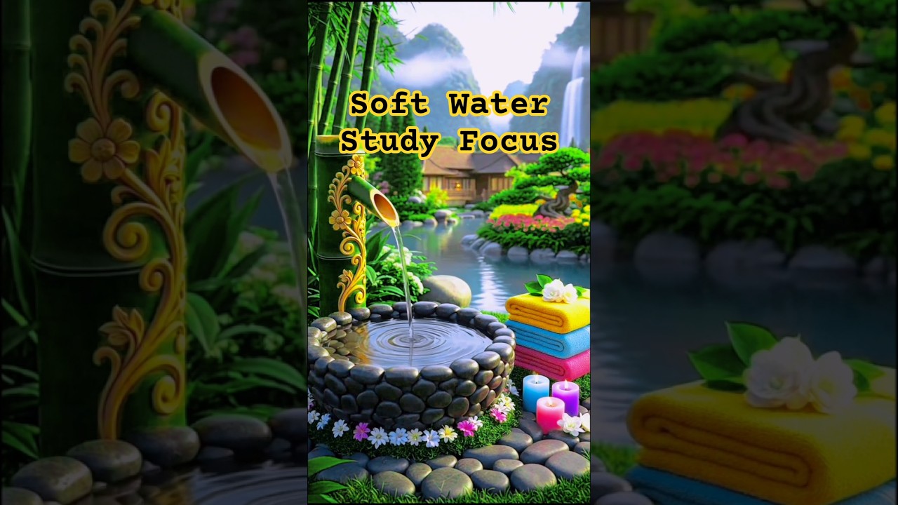 Soft Water Sounds for Studying & Working 
