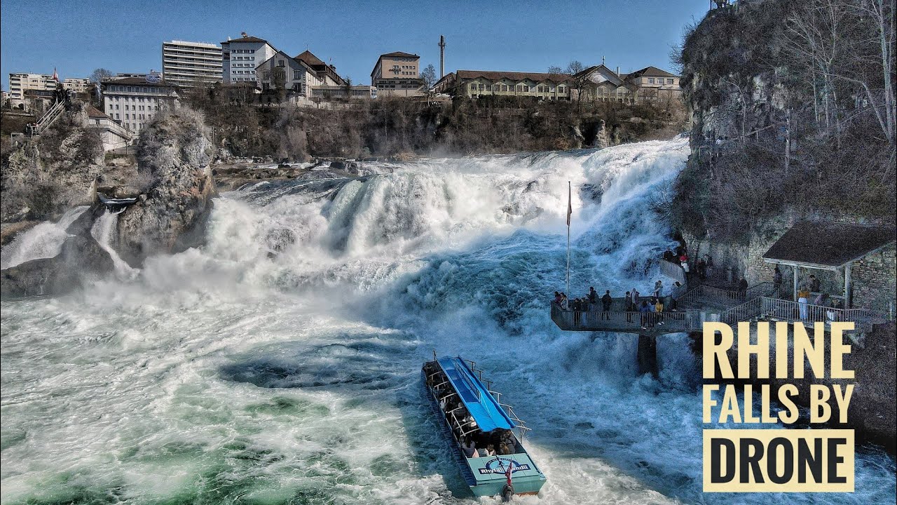Rhine Falls Switzerland by Drone 2023 / Dji Drones / Drone Cinematic 4k Footage