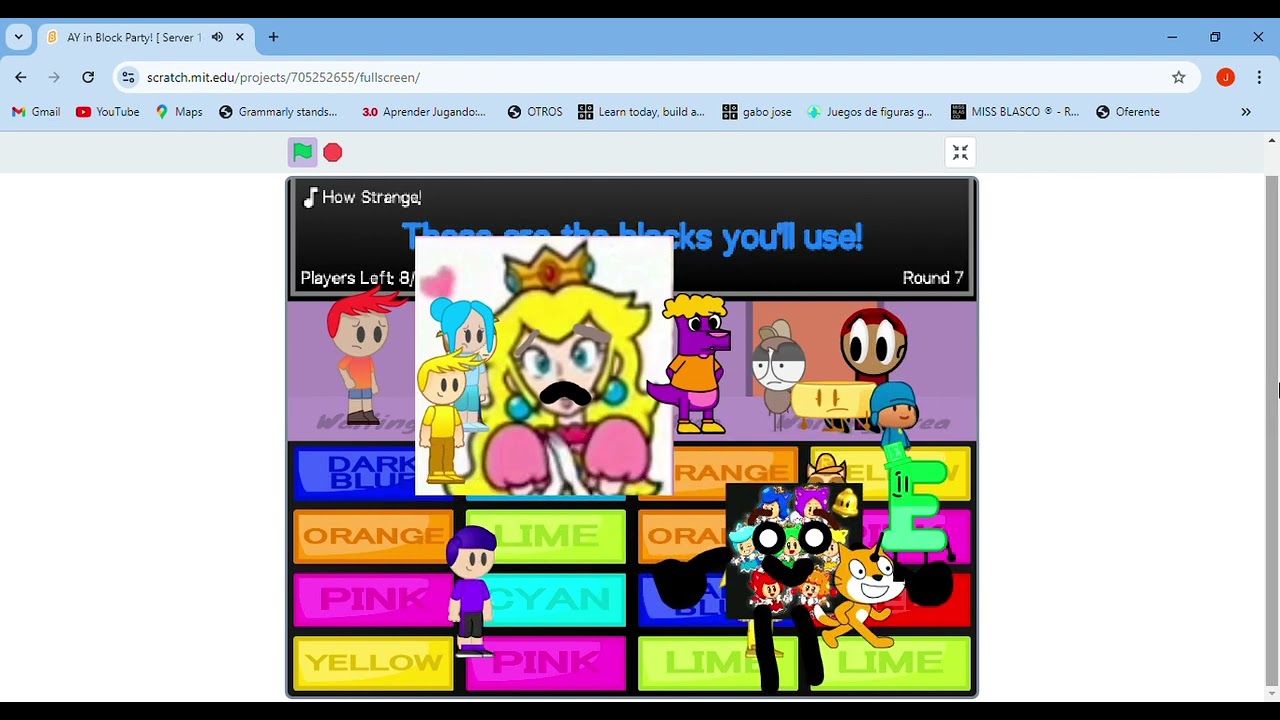 AY in Block Party!  Server 1 2 Remix 4 16 Players Princess Peach & Cat Sprixie Princess *Meow* Fails
