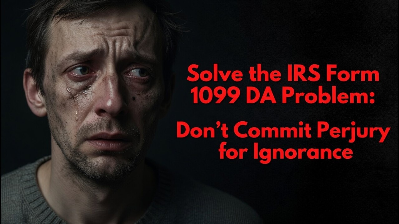 Solve the IRS Form 1099DA Problem: Don't Commit Perjury for Ignorance