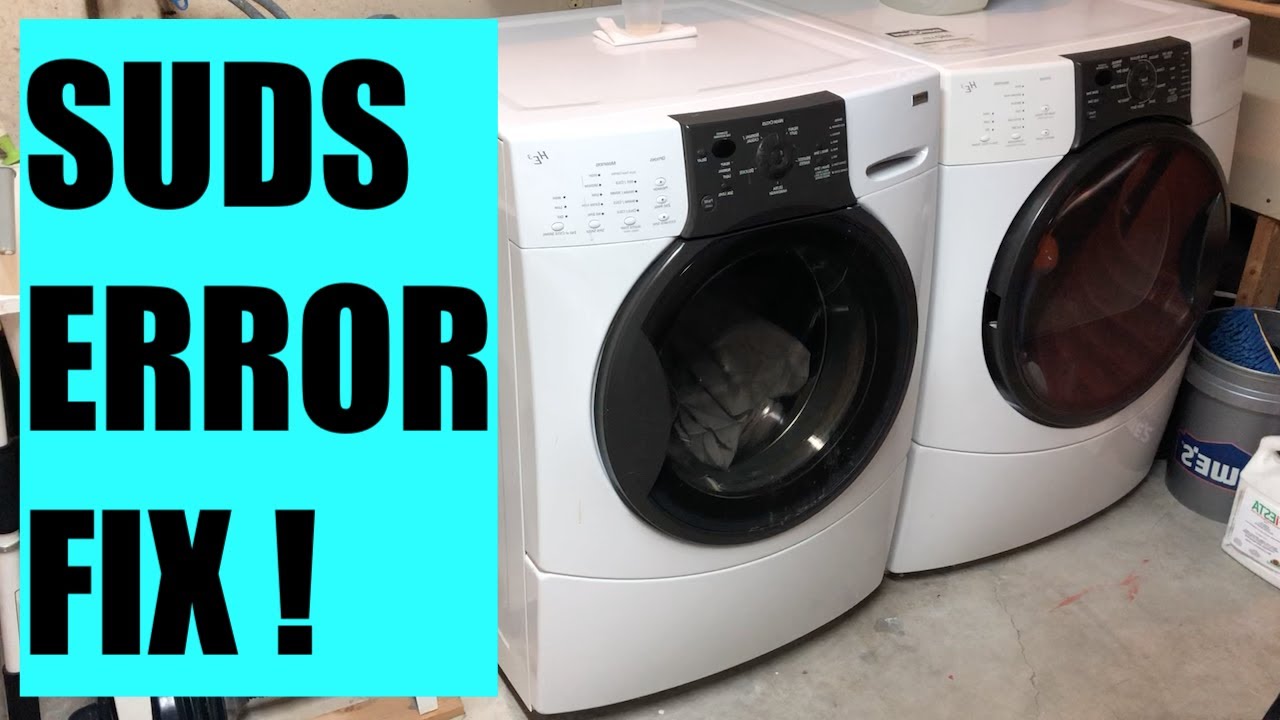 Easy Fix - Washing Machine Suds Error Code F02 - Kenmore HE3