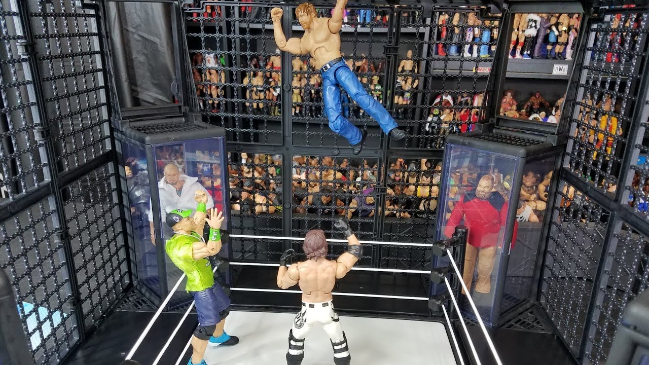 WWE ELIMINATION CHAMBER PLAYSET CARNAGE | WWE FIGURES