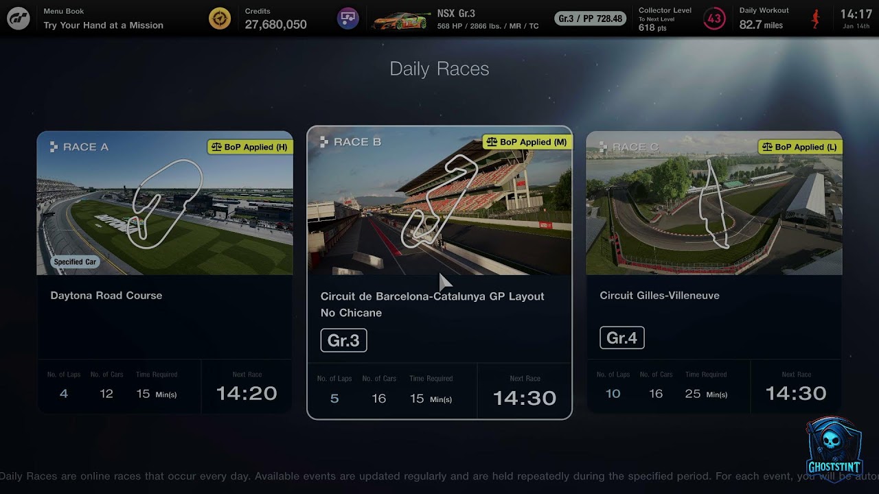 GT7 Dailies and Cup
