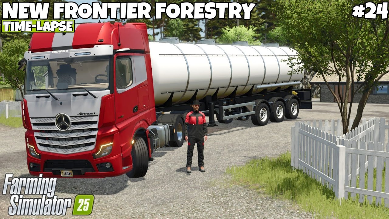 NEW TRUCK & BUILD TOY FACTORIES & DAIRY | NEW FRONTIER FORESTRY | Farming Simulator 25 | EP - 24