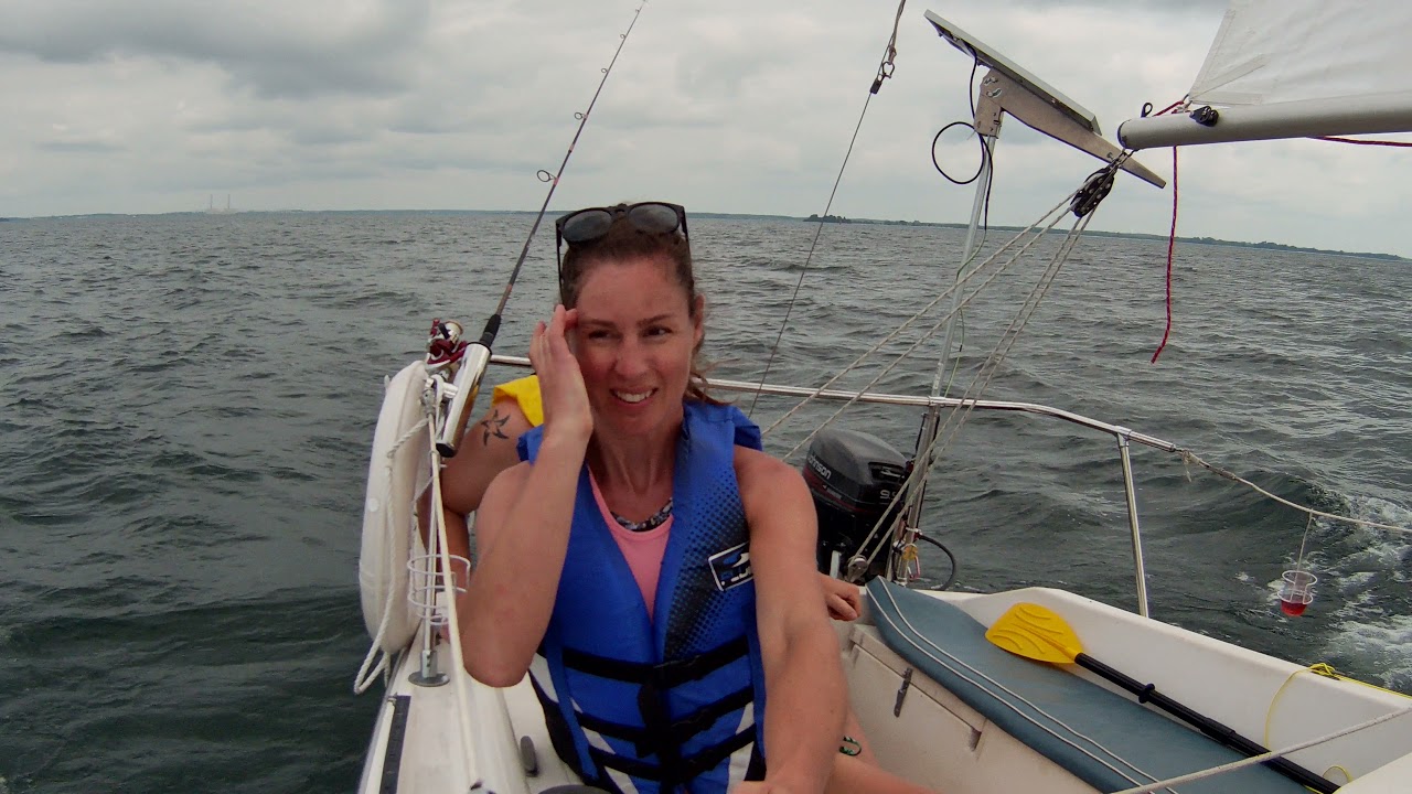 Sailing from Belleville to Main Duck Island on Sirus 21 Sailboat