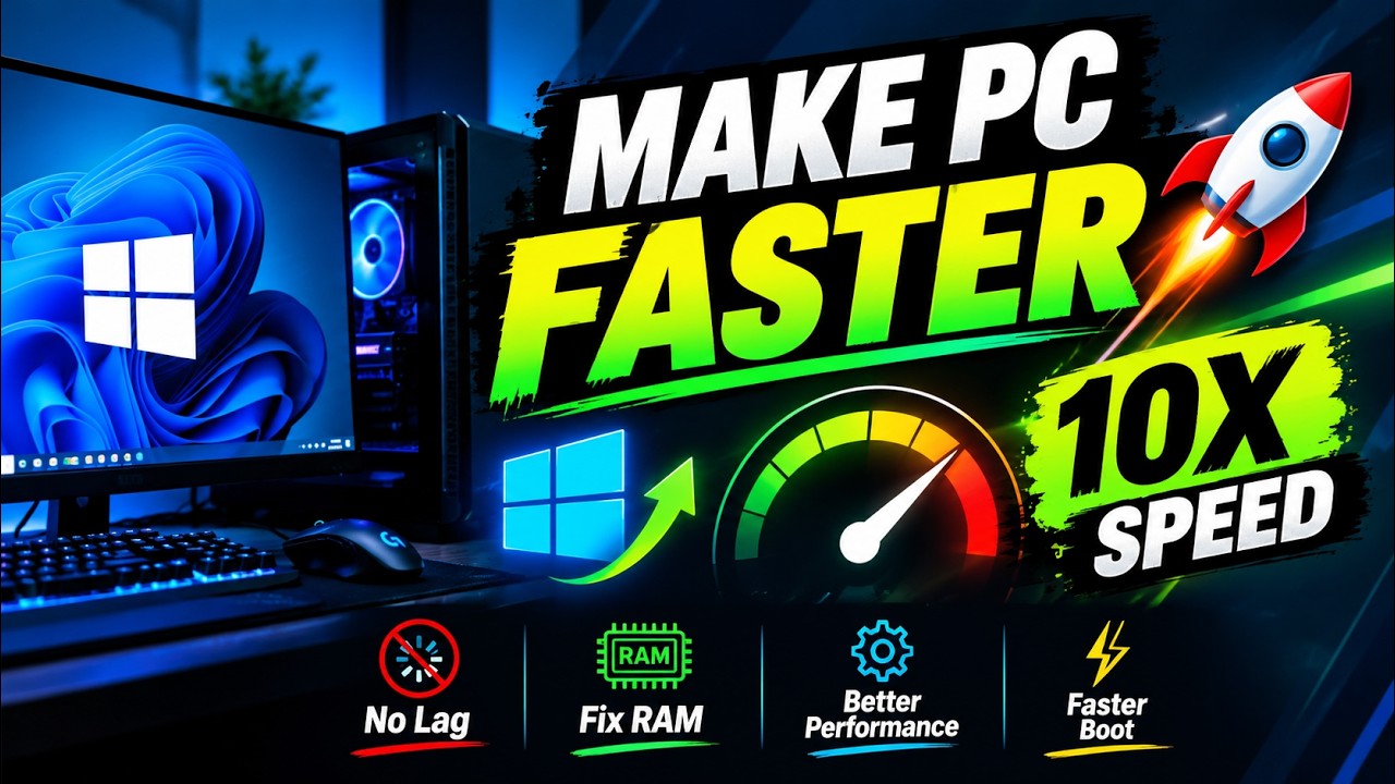 How to Fix Lag & Speed Up Windows 10/11 PC (2026))