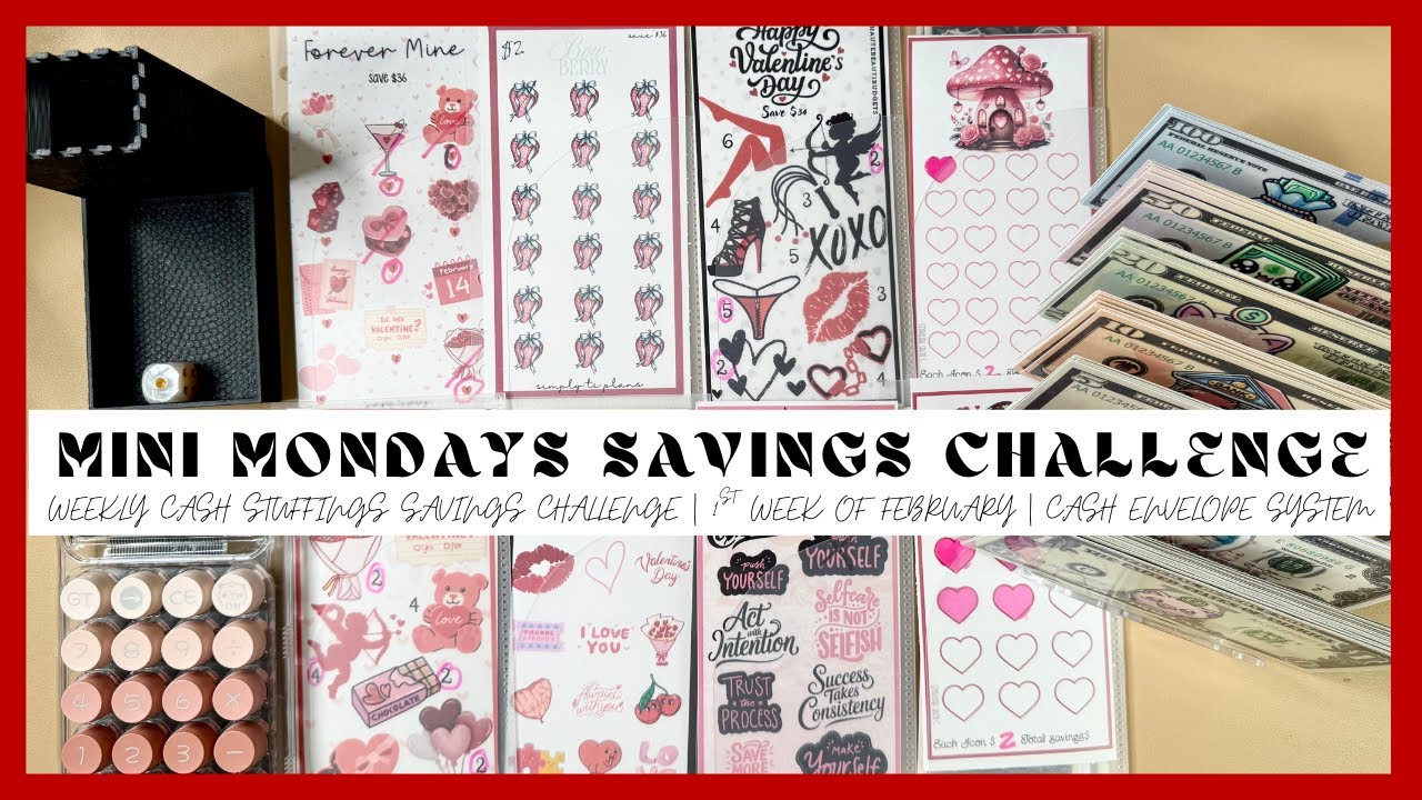 MINI MONDAY | FEB WK 1 | MINI SAVING CHALLENGE | WEEKLY CASH STUFFING