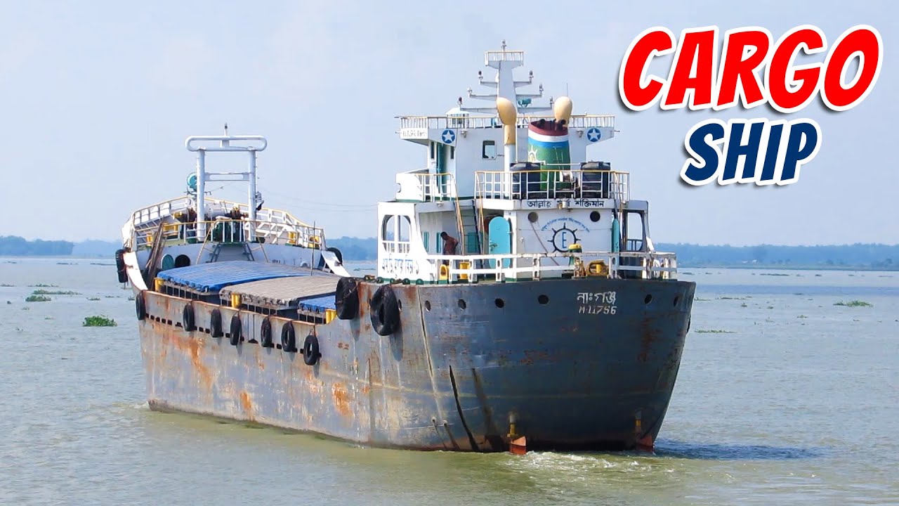 Biggest Cargo Motor Vessel BUSHRA BIVA-1 In Deep River | General Cargo Ship M11756 | Lighter Ship