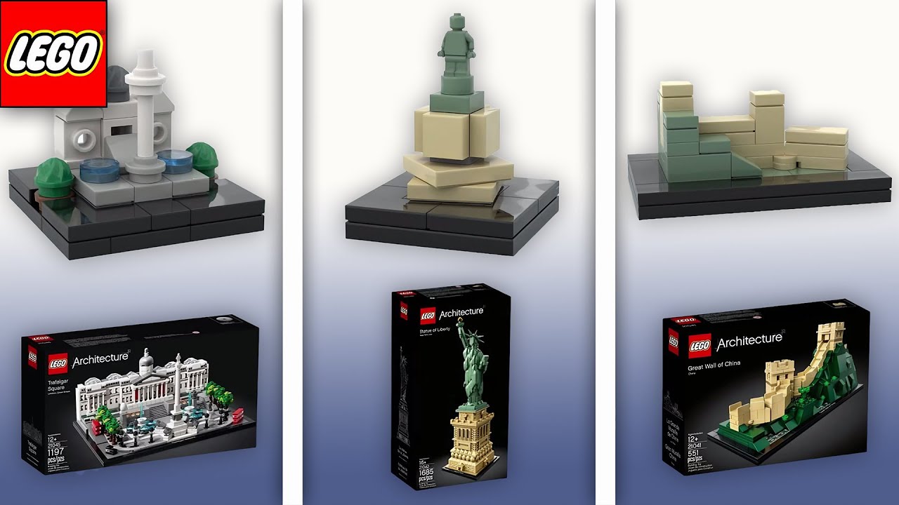 Микроверсии официальных наборов Lego ARCHITECTURE | Сравнение