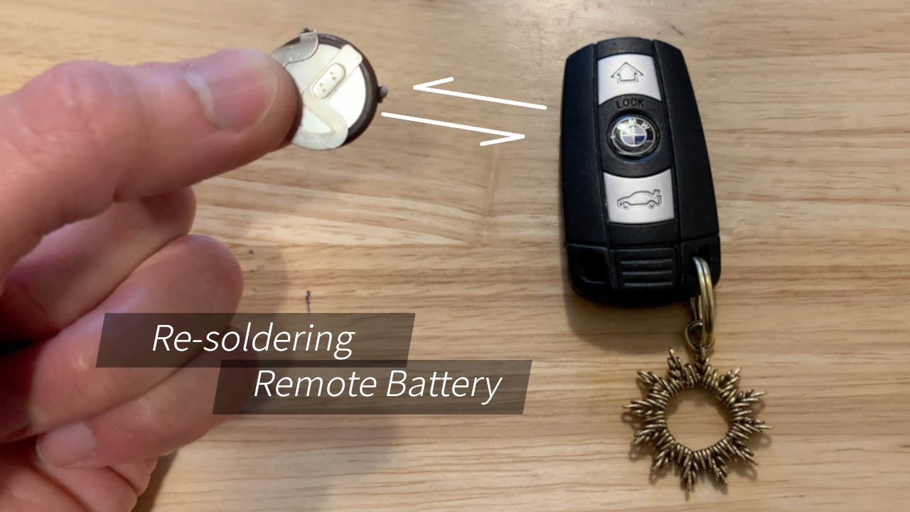 【リモコンキー電池交換】ハンダ付けされているけど自分で交換できるよ Remote battery replacement on BMW X5 E70