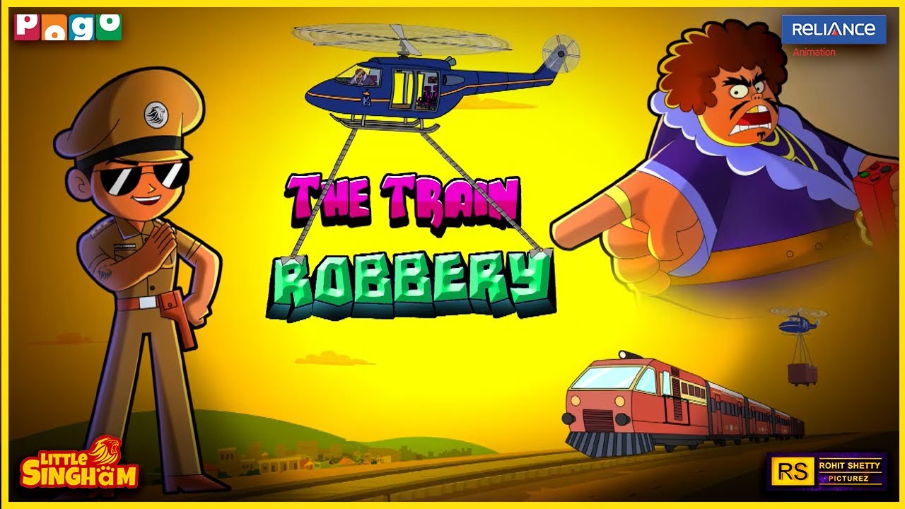 Little Singham&rsquo;s High-Speed Chase 💥 | 🚨 Train Robbery Begins! | Pogo TV | Kids Cartoon