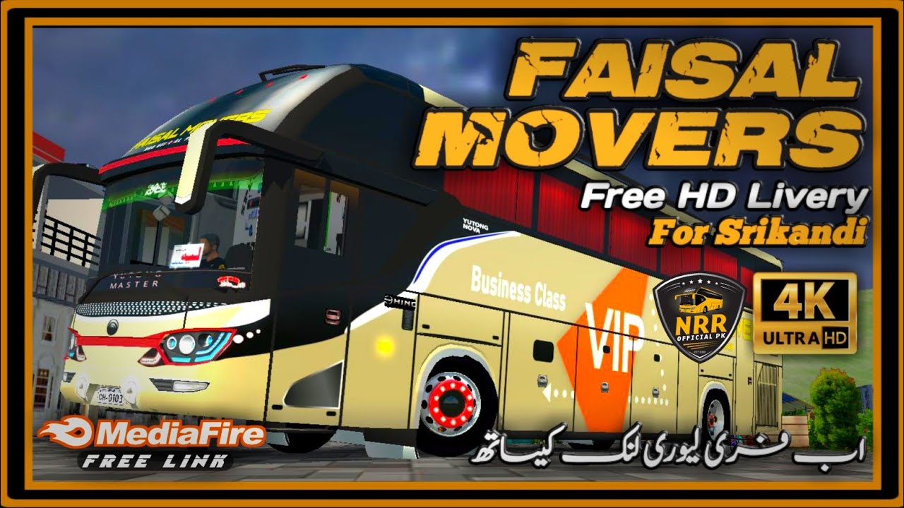 Faisal Movers New Nova Free HD Livery || Bussid Liveries || Srikandi Skins || NRR
