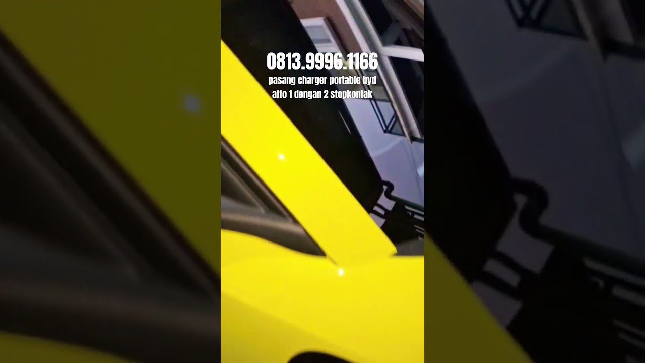 pasang charger portable byd atto 1 dengan 2 stopkontak