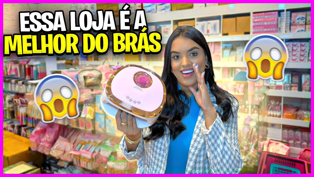 TOUR PELA MELHOR LOJA DE ACESSÓRIOS PARA UNHAS E CÍLIOS NO BRÁS 😍
