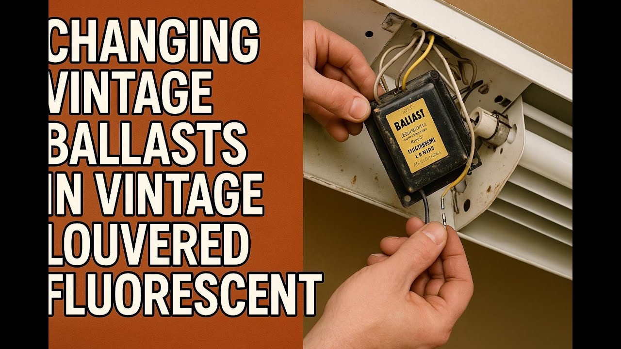 Converting vintage fluorescent lights back to preheat p1o3 (1940s shoplight 1o2.)