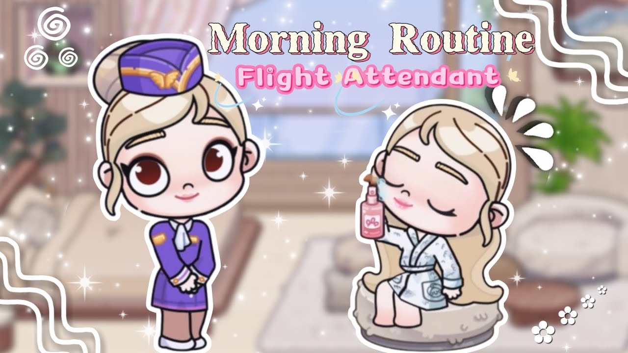 My Morning Routine as a Flight Attendant ✈️| Avatar World | Pazu