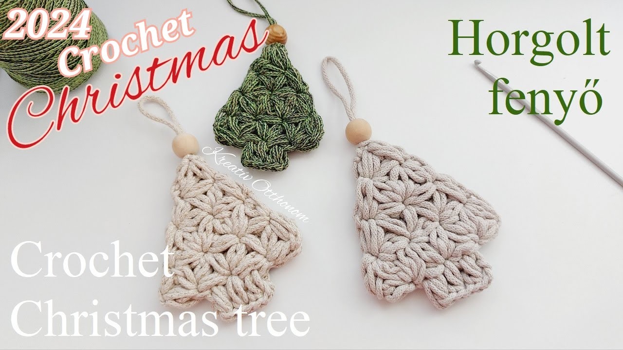 192. Horgolt fenyő karácsonyfadísz | Crochet christmas tree