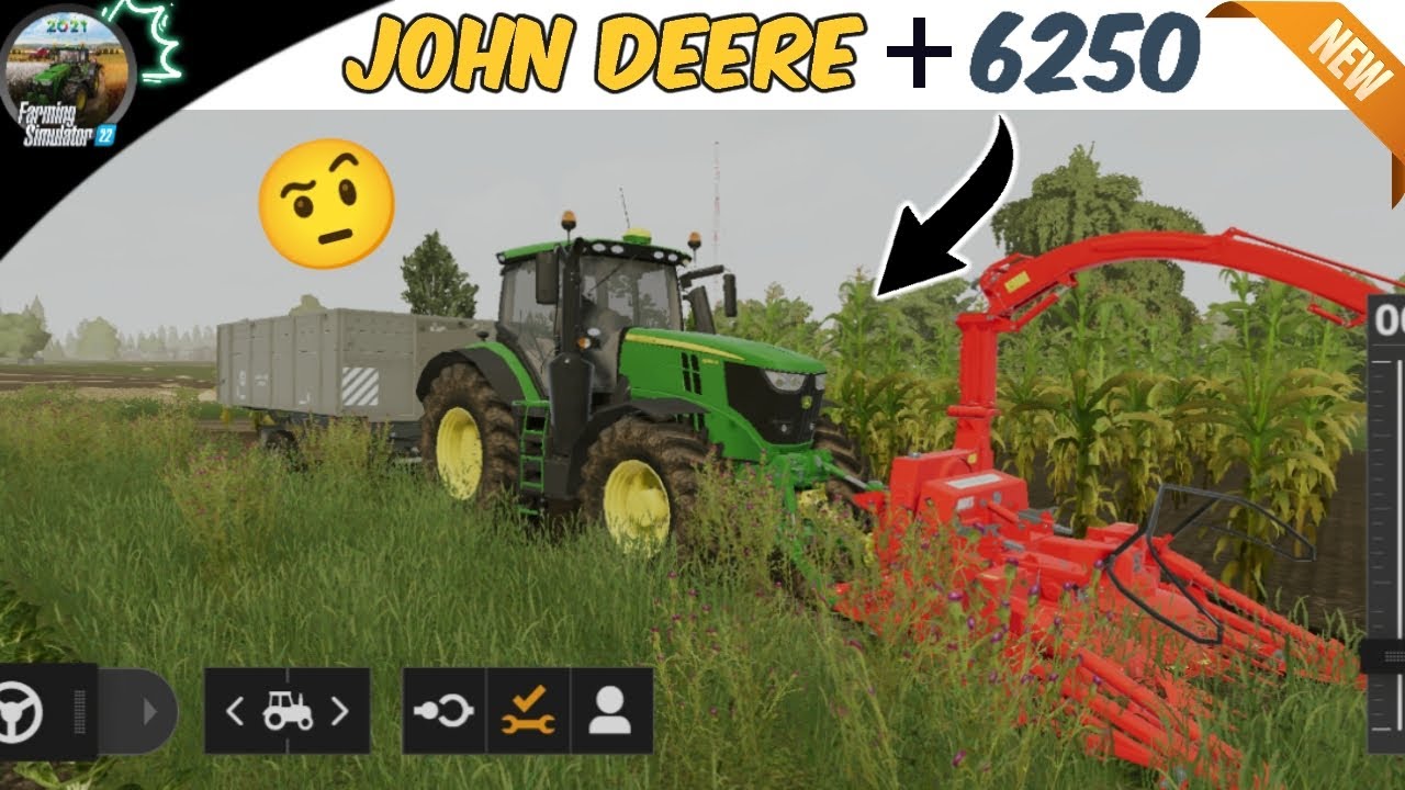 Fs20 ‼️ JOHN Deere 6250 🎗️ New Tiper + Russian Map 🌟