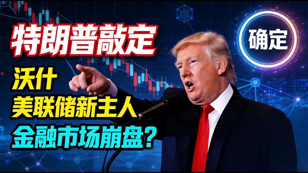 【美联储重要决定】特朗普敲定【沃什】掌舵美联储！豪门人脉 + 华尔街背景的新舵手登场