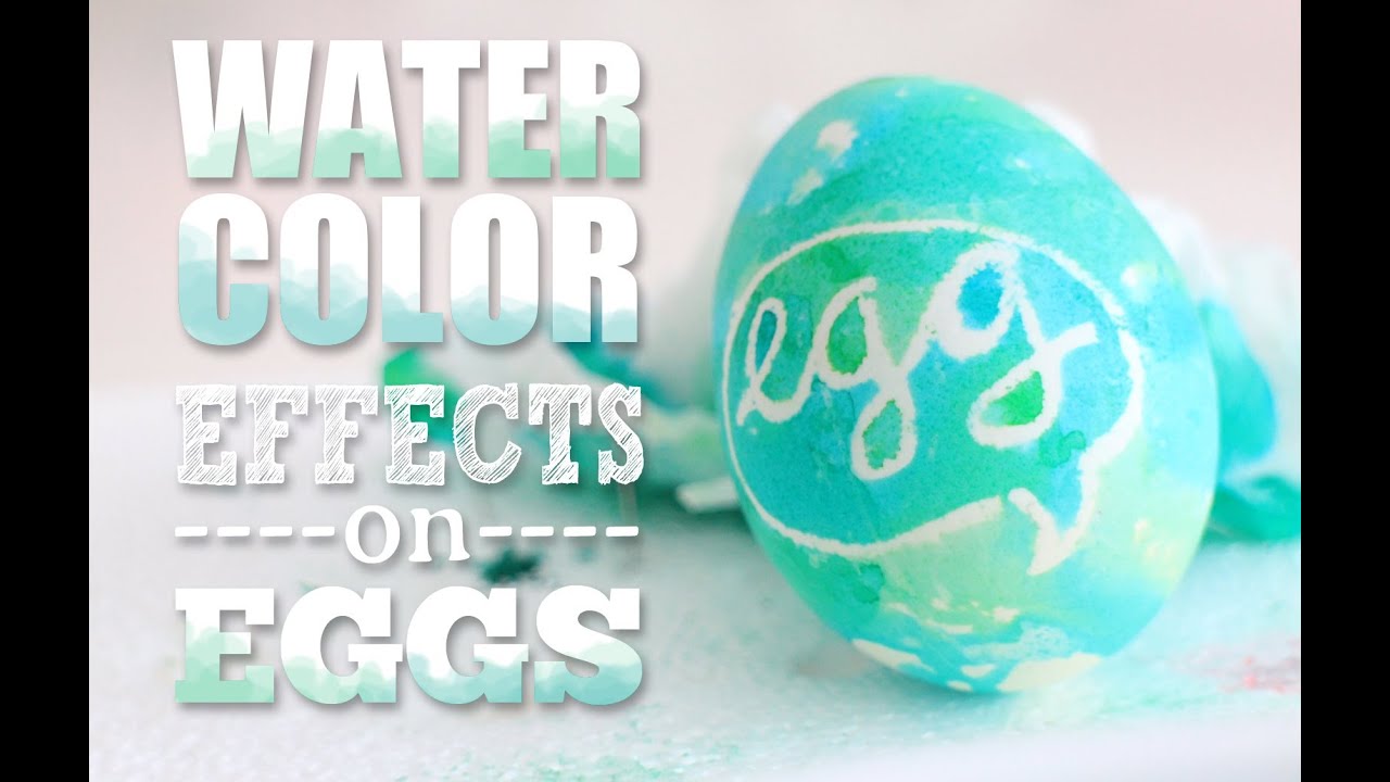 Watercolor effect on Eggs / Aquarel Effecten op Eieren
