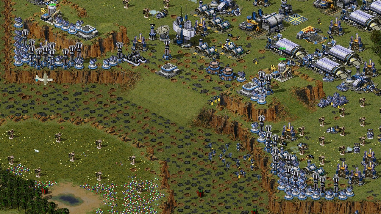 Red Alert 2 | Yuri's Revenge | 7 vs 1- Extreme AI beta - Allied - prism tank