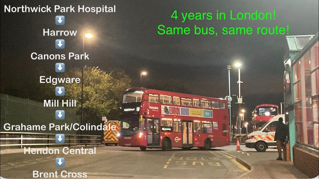 Full Route Visual:London Bus Route 186|Northwick Park Hospital-Brent Cross|LondonBuses632