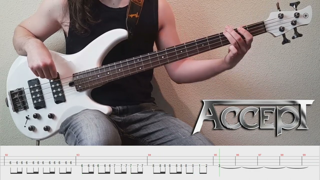 Metal Heart - Accept (bass cover & tab)