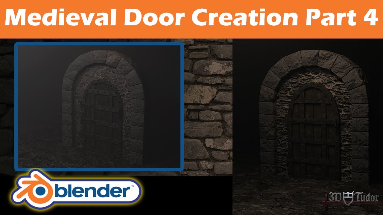 Blender 2 8 Creating A Medieval Castle Door PT4 Tutorial