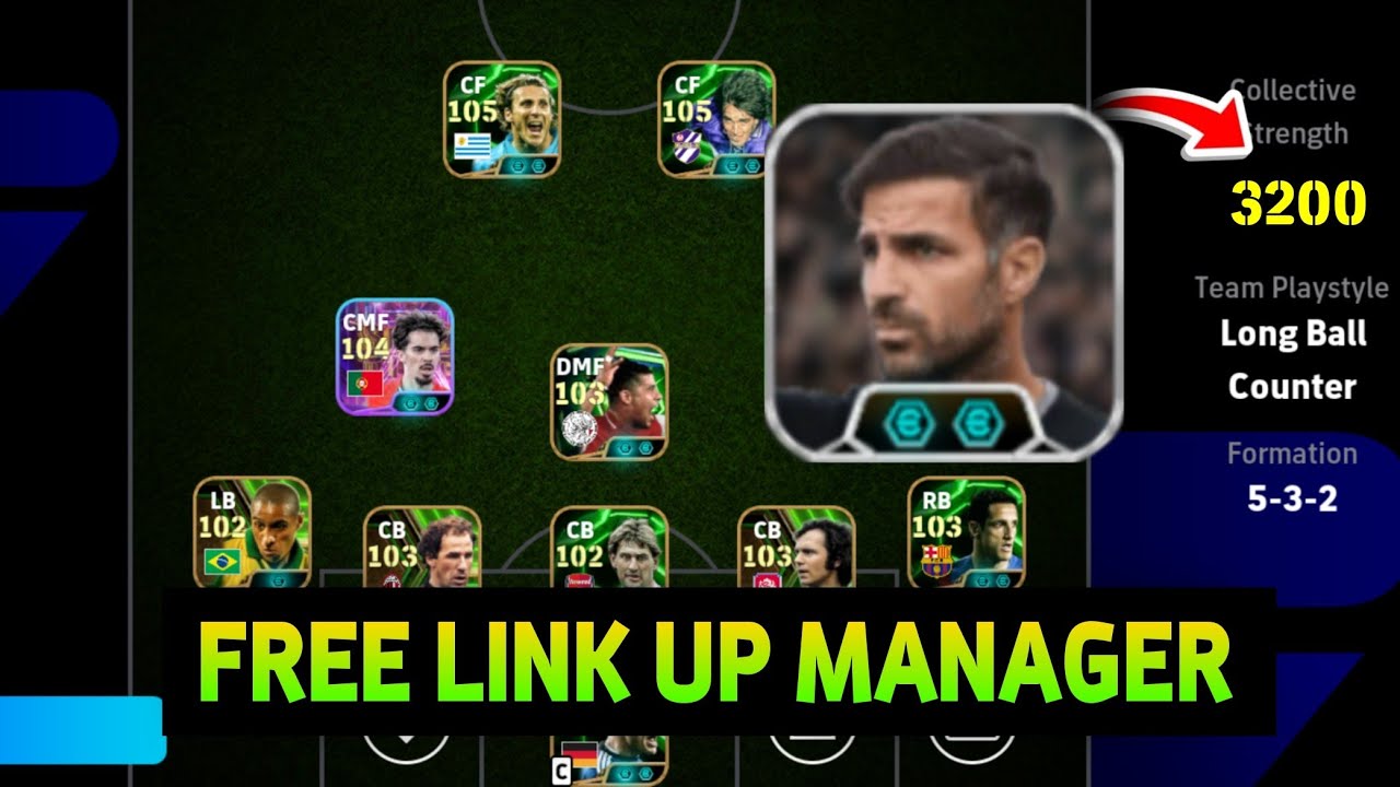 Бесплатный менеджер по связям с двойными усилителями Сеск Фабрегас в eFootball 2026 | Новый менед...