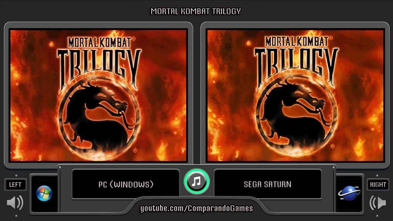 Mortal Kombat Trilogy (Pc vs Sega Saturn) Side by Side Comparison