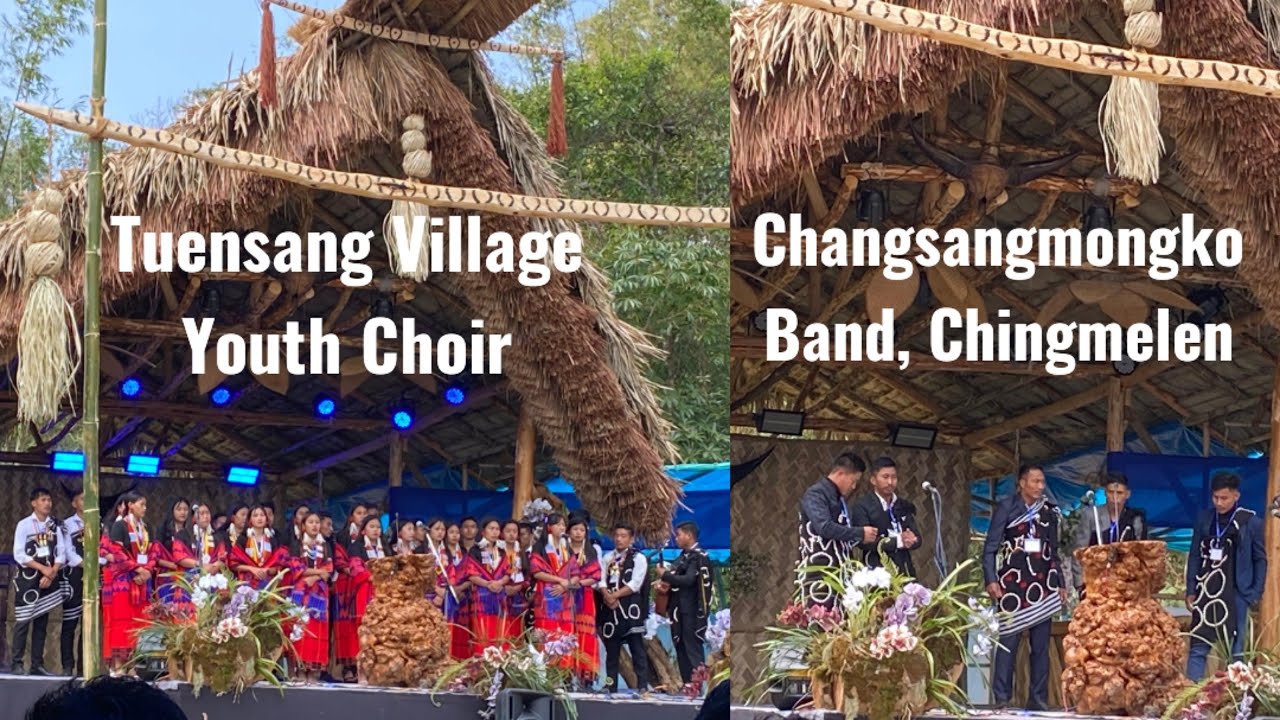 Song Presentation. Tuensang Village Youth Choir & Changsangmongko Band, Chingmelen..