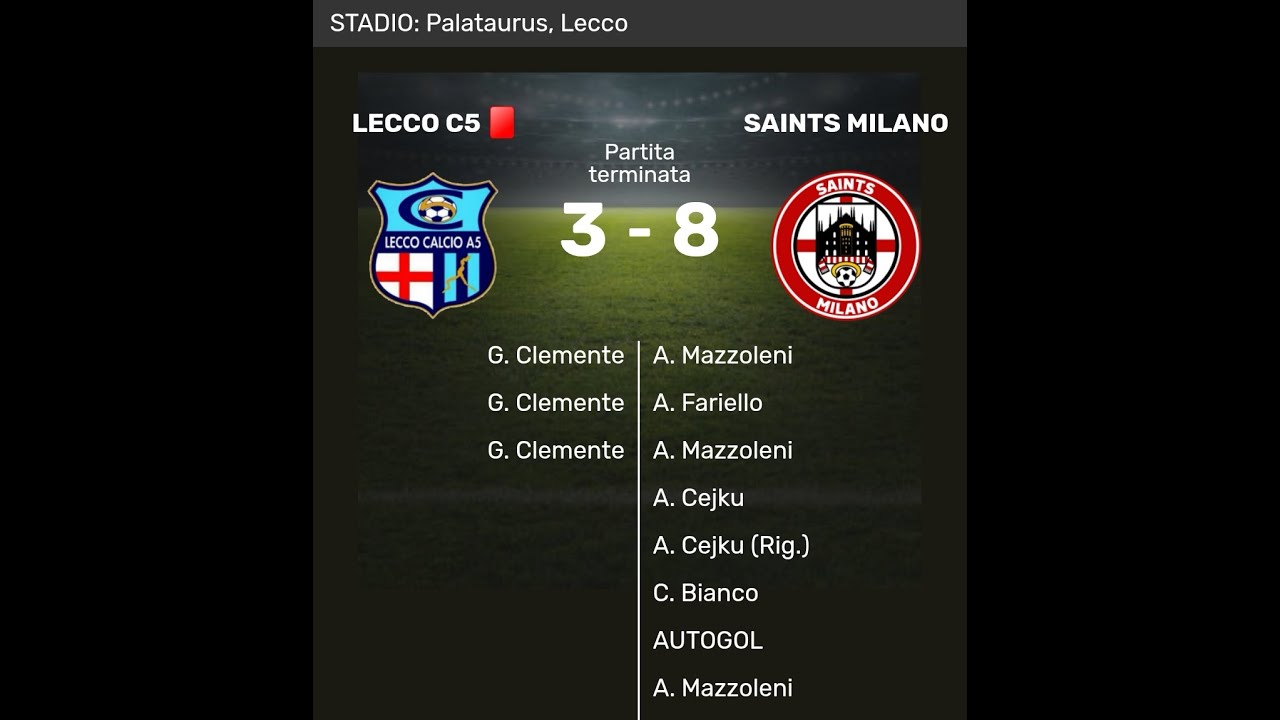 C5_U17_REGIONALI_GIR A_8^ G_11.01.2026_LECCO vs SAINTS MILANO 3-8