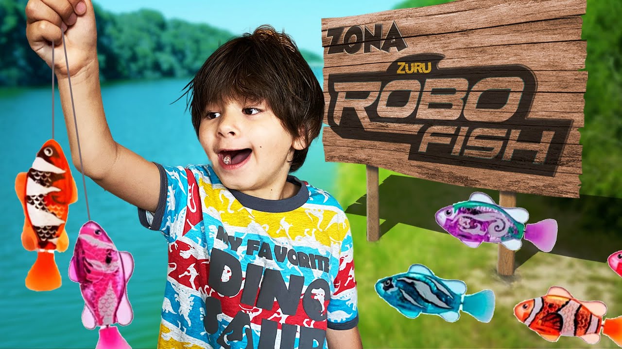Dani y Evan van de pesca a la ZONA ROBO FISH