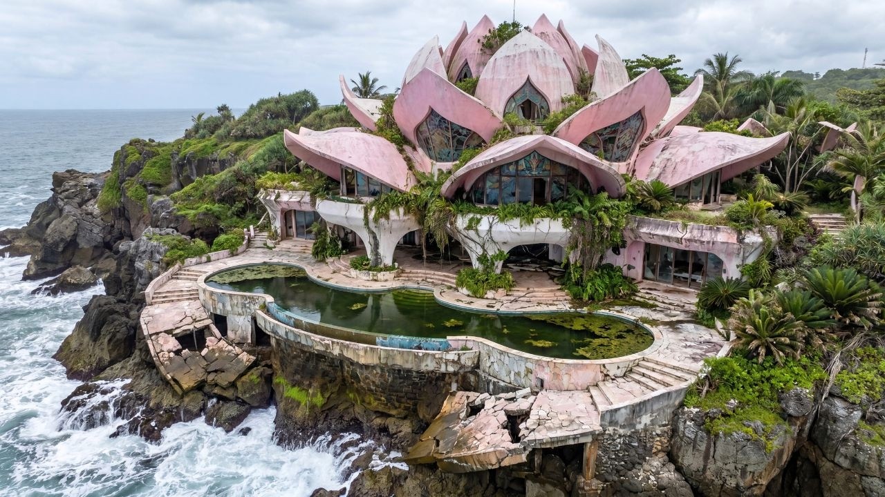 100-Year-Old Abandoned Lotus Villa Restored Into a Billion-Dollar Luxury Beachfront Mansion