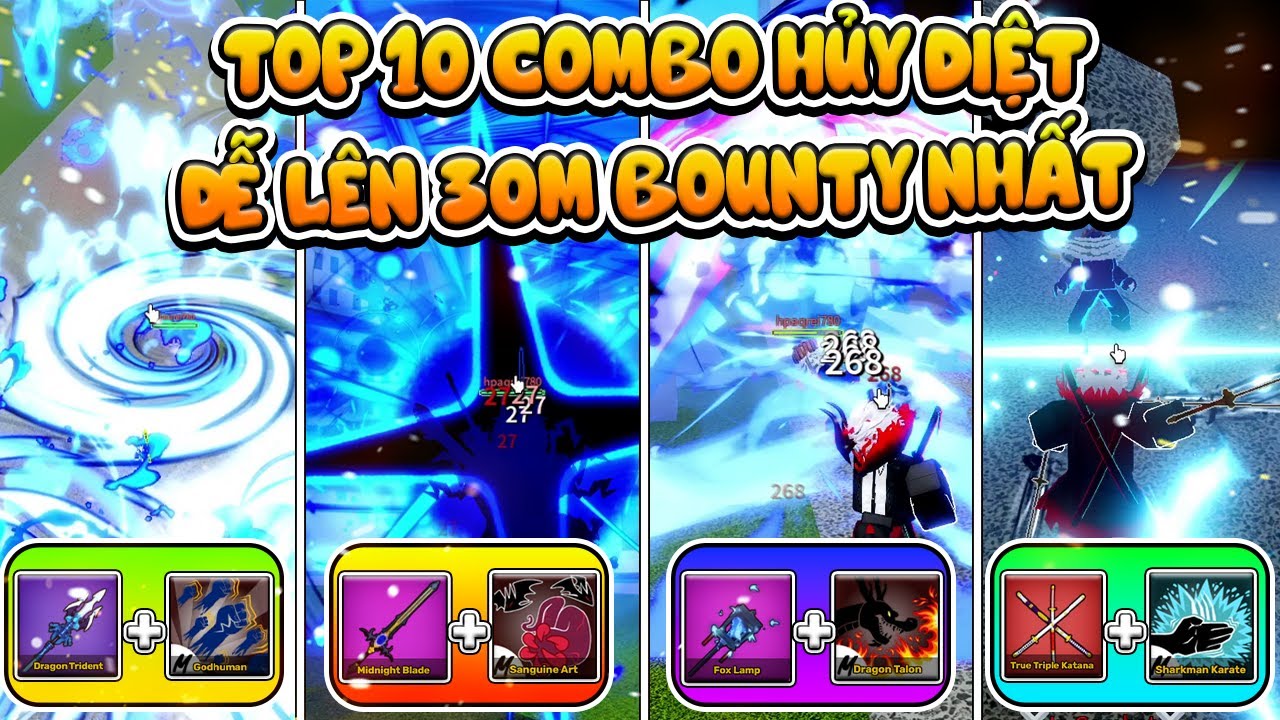 AI CŨNG C&Oacute; THỂ ĐẠT 30M VỚI NHỮNG COMBO N&Agrave;Y!! TOP NHỮNG COMBO SI&Ecirc;U DỄ NHƯNG CỰC B&Aacute; TRONG BLOX FRUIT