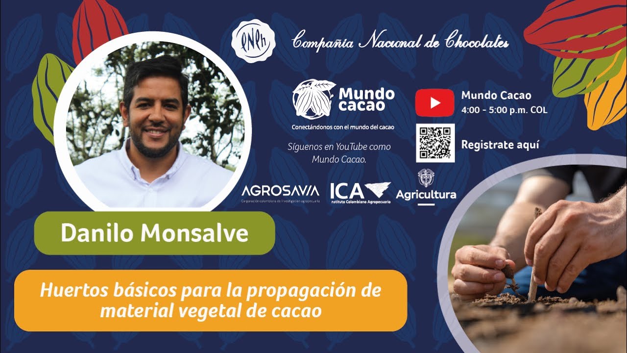 Charlas virtuales:   Huertos básicos para la propagación de material vegetal de cacao