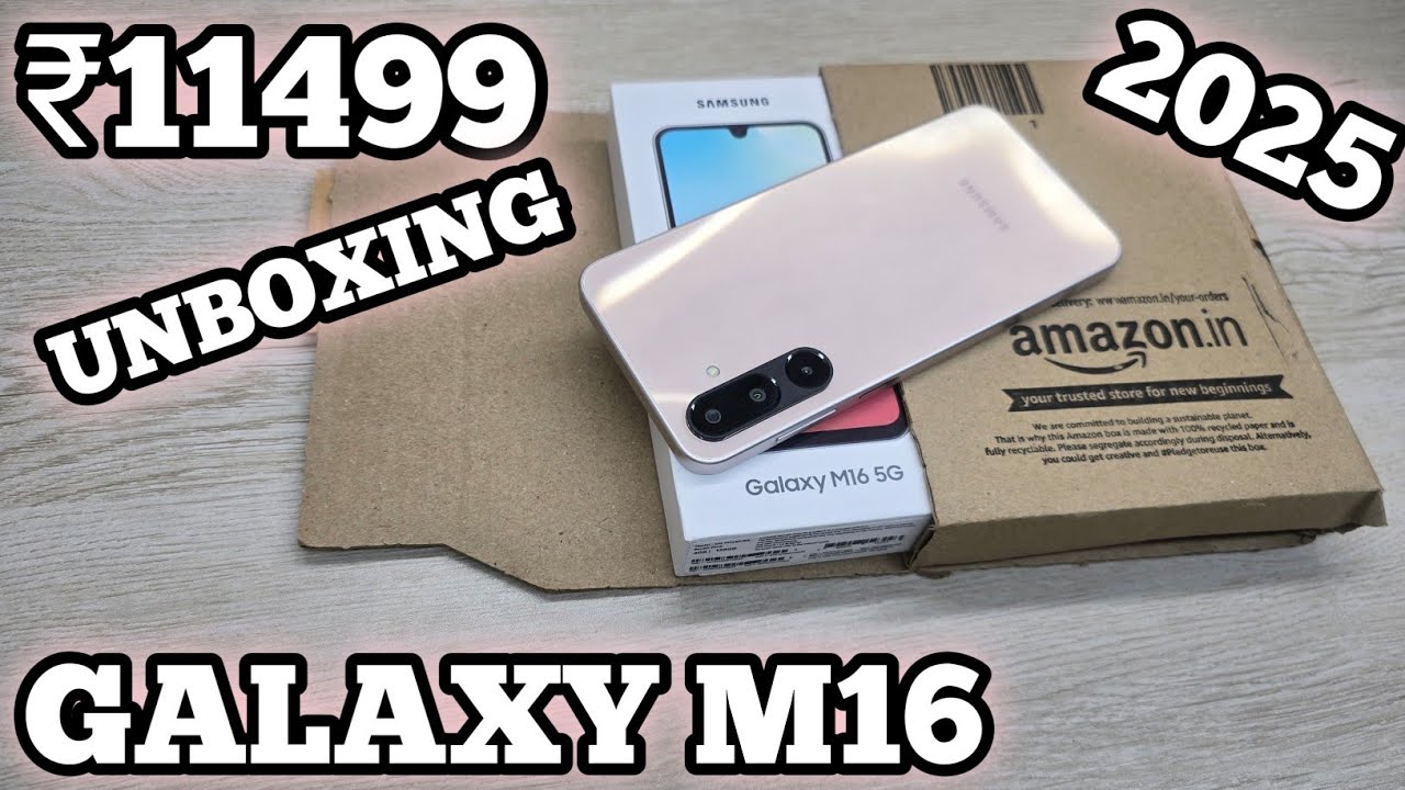 Galaxy M16 5G Unboxing - Super Amoled Display, 50MP, D6300, 5000mah & Much More !