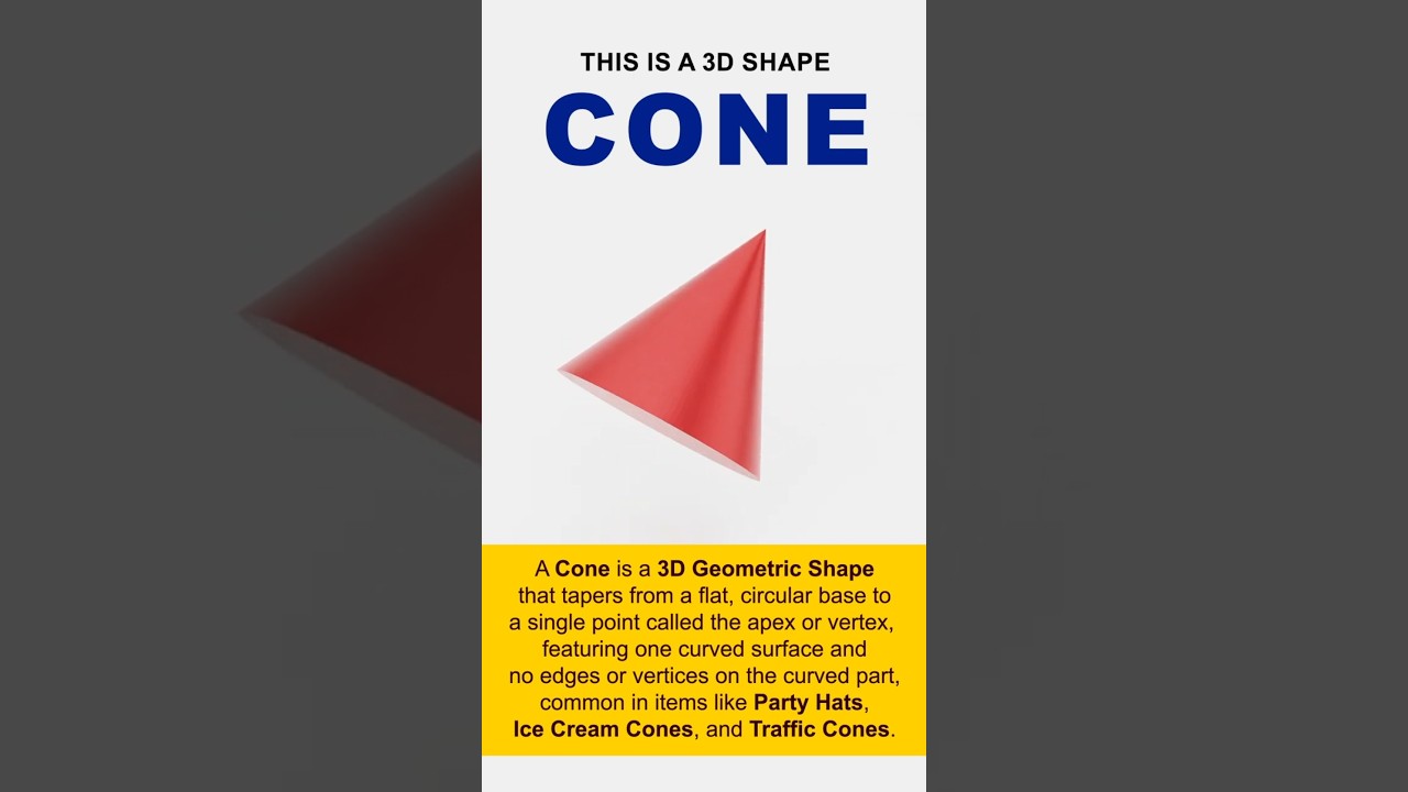 3D shape - Cone