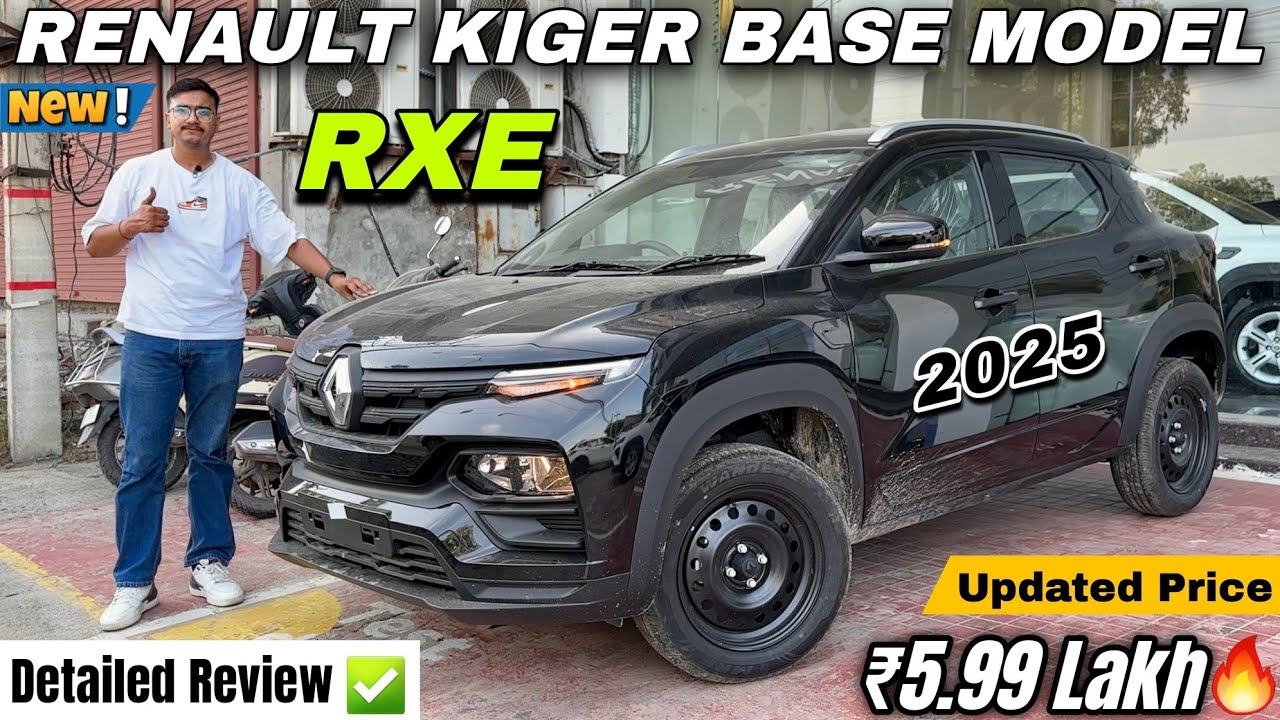 2025 Updated Renault Kiger RXE Detailed Review ✅| Kiger Base Model New Price & Features🔥| Kiger 2025
