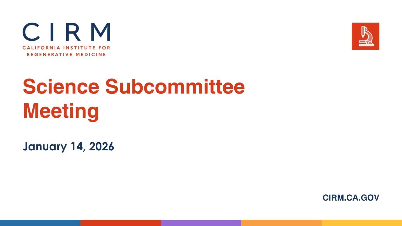 January 2026 - Science Subcommittee Meeting