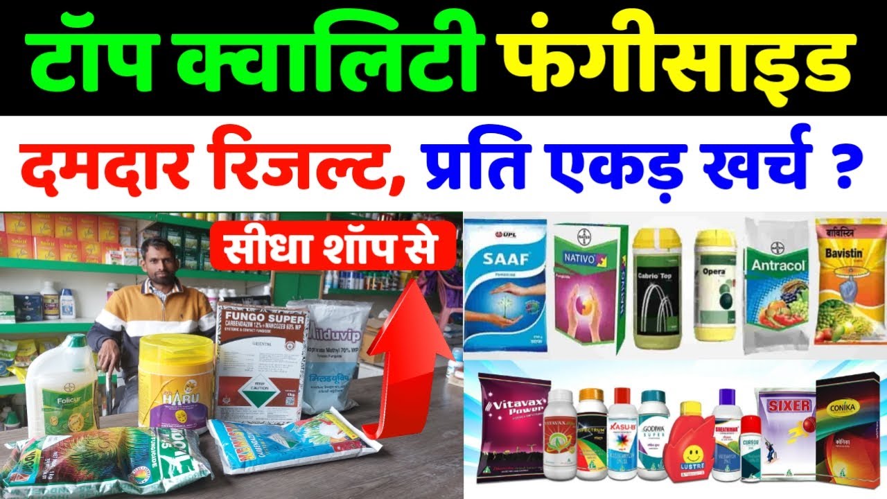 सबसे ज्यादा बिकने वाली Top Quality & Branded Fungicide | कीमत, प्रति एकड़ खर्च | दमदार रिजल्ट