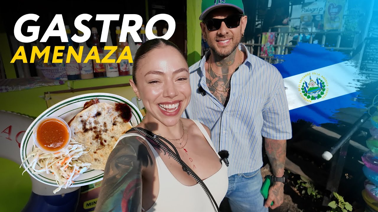 Esto comen los salvadore&ntilde;os 🇸🇻| D&aacute;ndole a la muela comida callejera. 