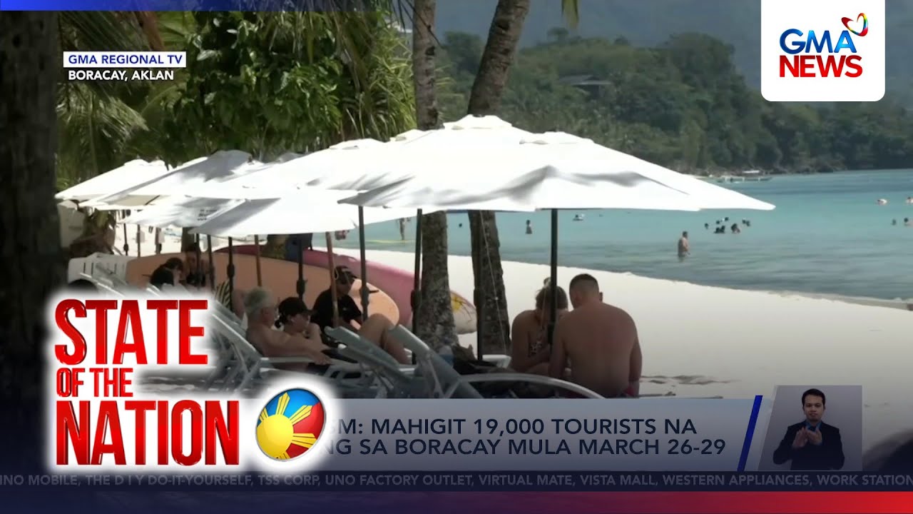 Almost 20,000 tourists arrive in Boracay from March 26-29 | SONA